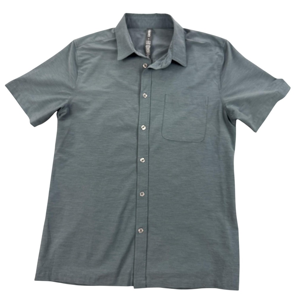 Vuori Bridge Shirt Mens Small Green Golf Performance Athletic S/V184
